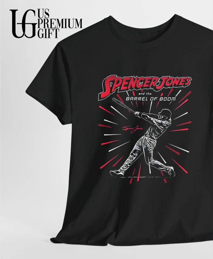 Spencer Jones and The Barrel Of Boom New York Yankees baseball shirt