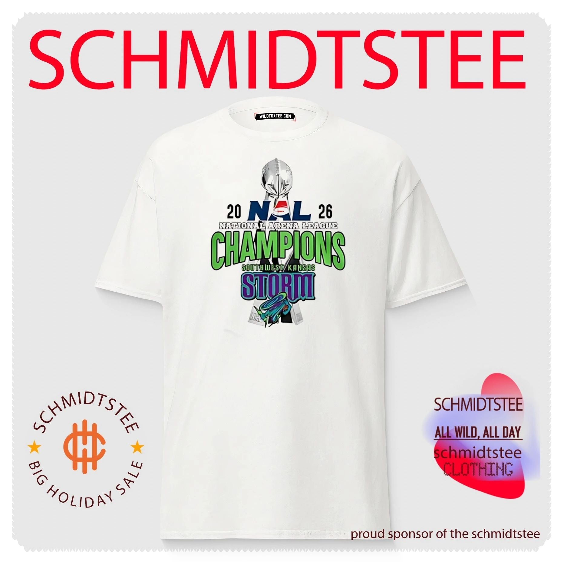 Southwest Kansas Storm 2026 NAL Champions trophy shirt