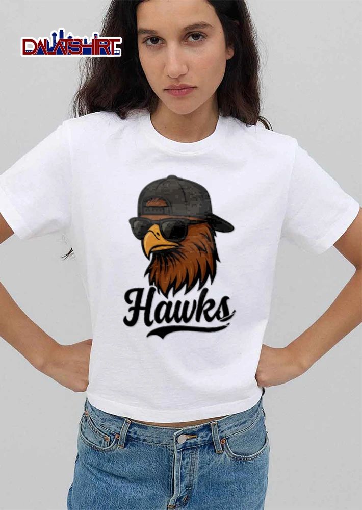 Eagle wearing sunglasses baseball cap shirt