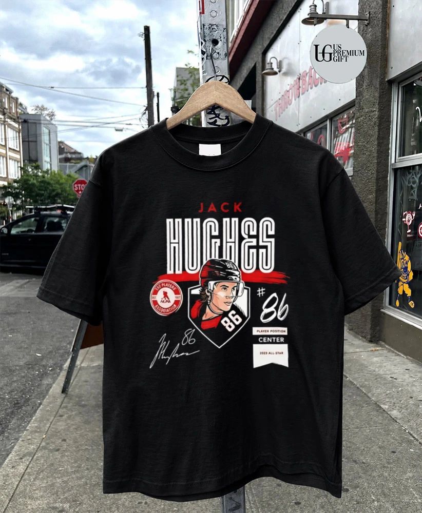 Jack Hughes 2023 All Star Center New Jersey Devils signature shirt