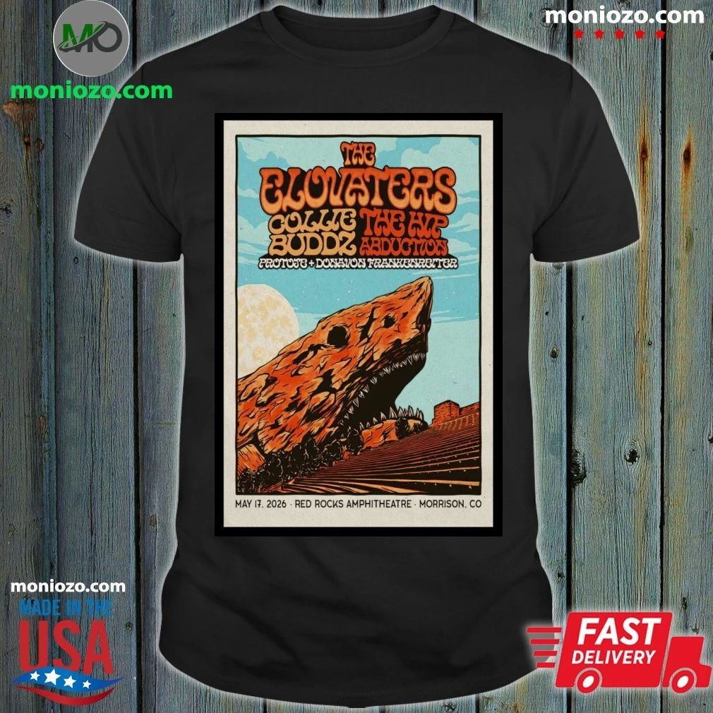 The Elevators Red Rocks May 17, 2026 Tour Poster Shirt