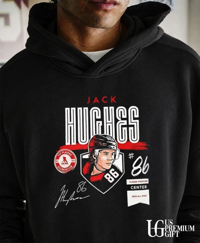 Jack Hughes 2023 All Star Center New Jersey Devils signature shirt