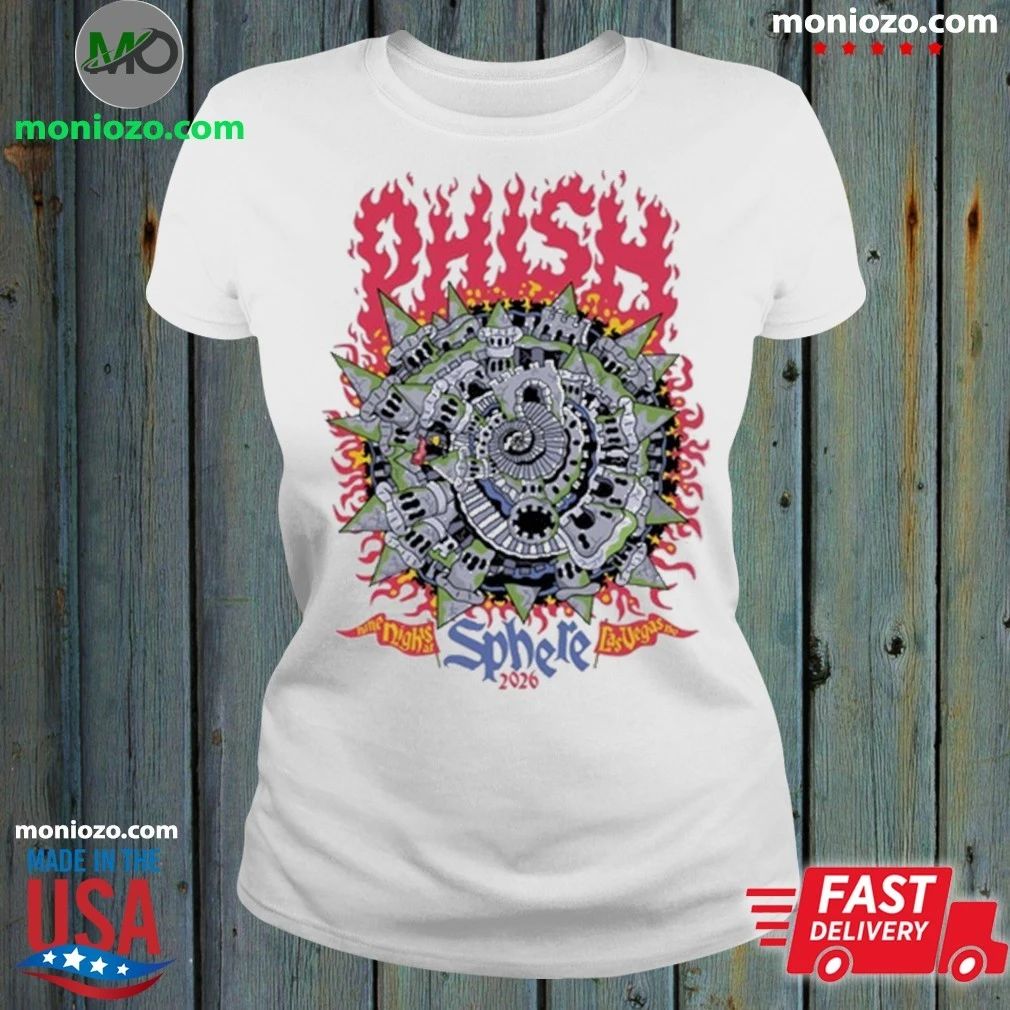Phish Nine Night Sphere, Las Vegas, NV Tour 2026 Shirt