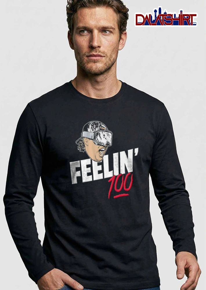 Baylor Brock Purdy Feelin 100 man wearing ski goggles shouting illustration shirt