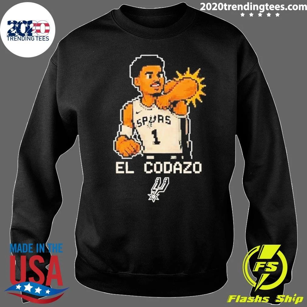 Victor Wembanyama Spurs Pixel Art El Codazo Shirt