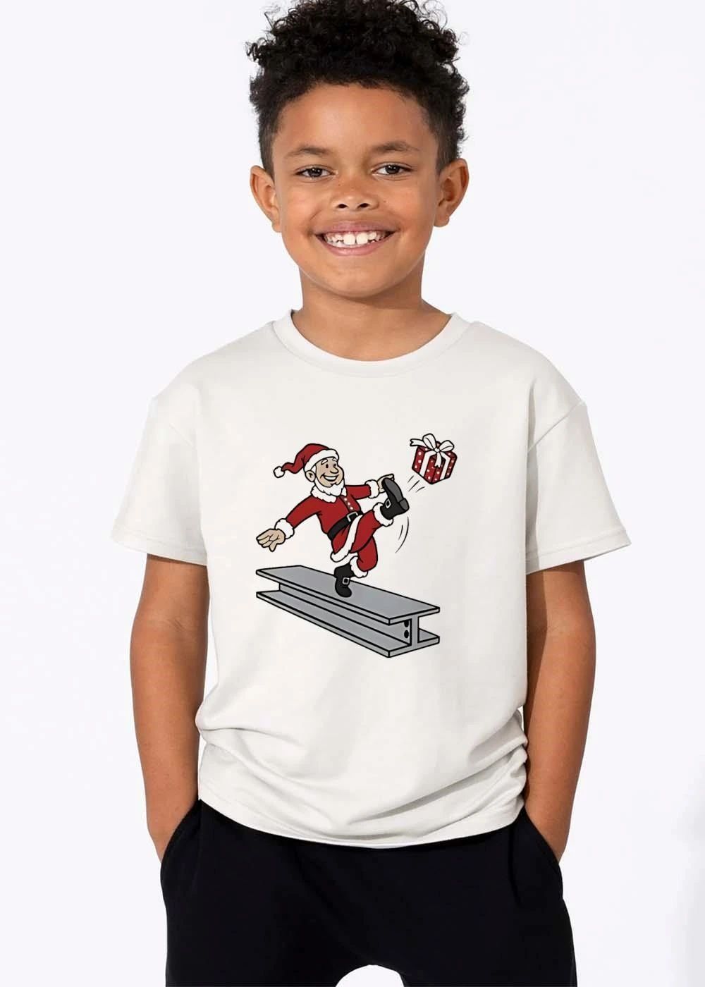 Fallout Cartoon Character Kicking Wrapped Present Girder shirt