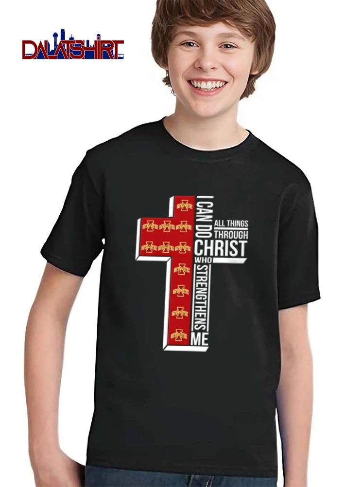 Iowa State Cyclones I can do all things through Christ who strengthens me shirt