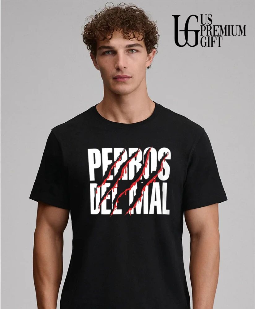 Lucha Libre wearing Perros del Mal shirt