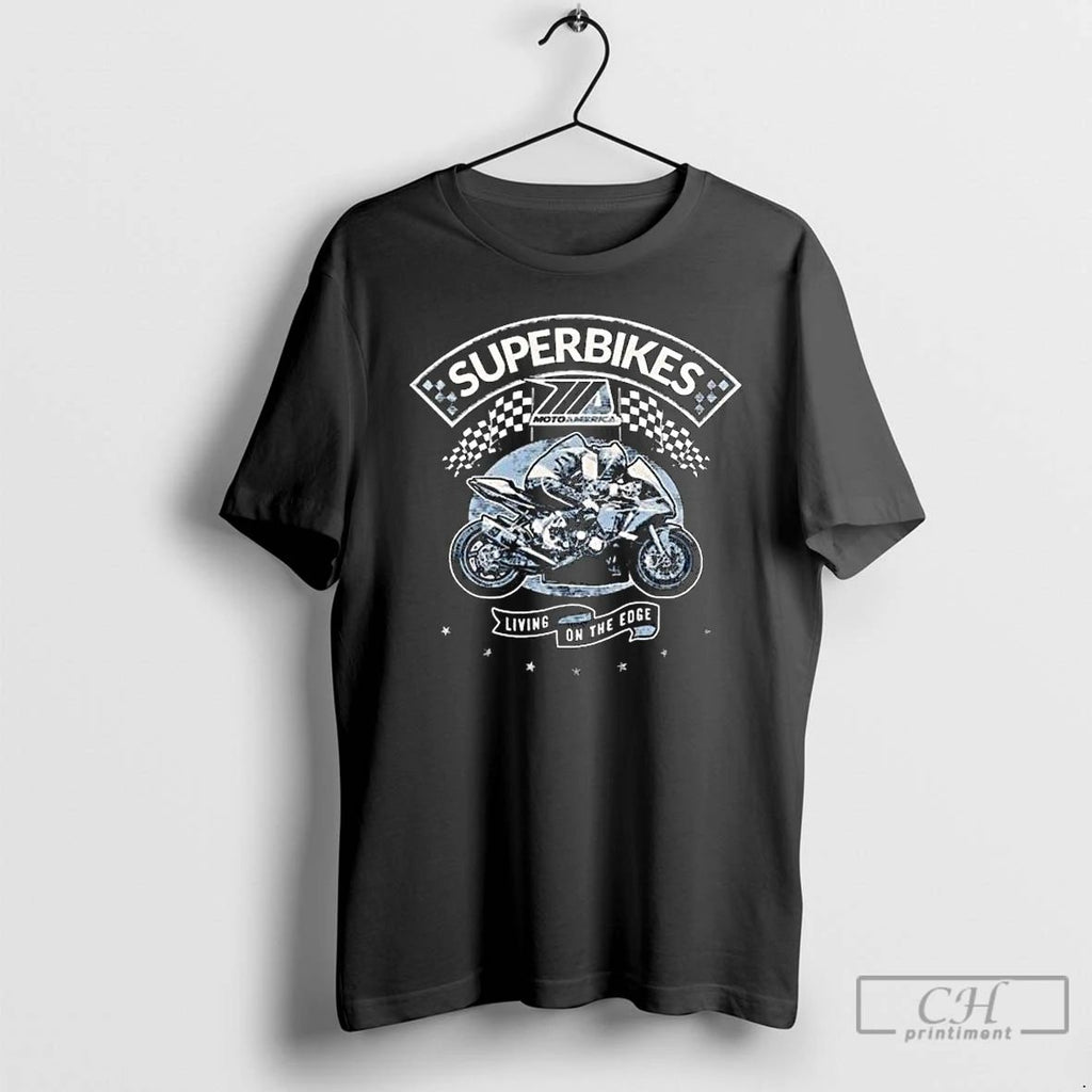 Classic Superbikes Motoamerica Living On The Edge Long Sleve T Shirts Hoodie Longsleeve