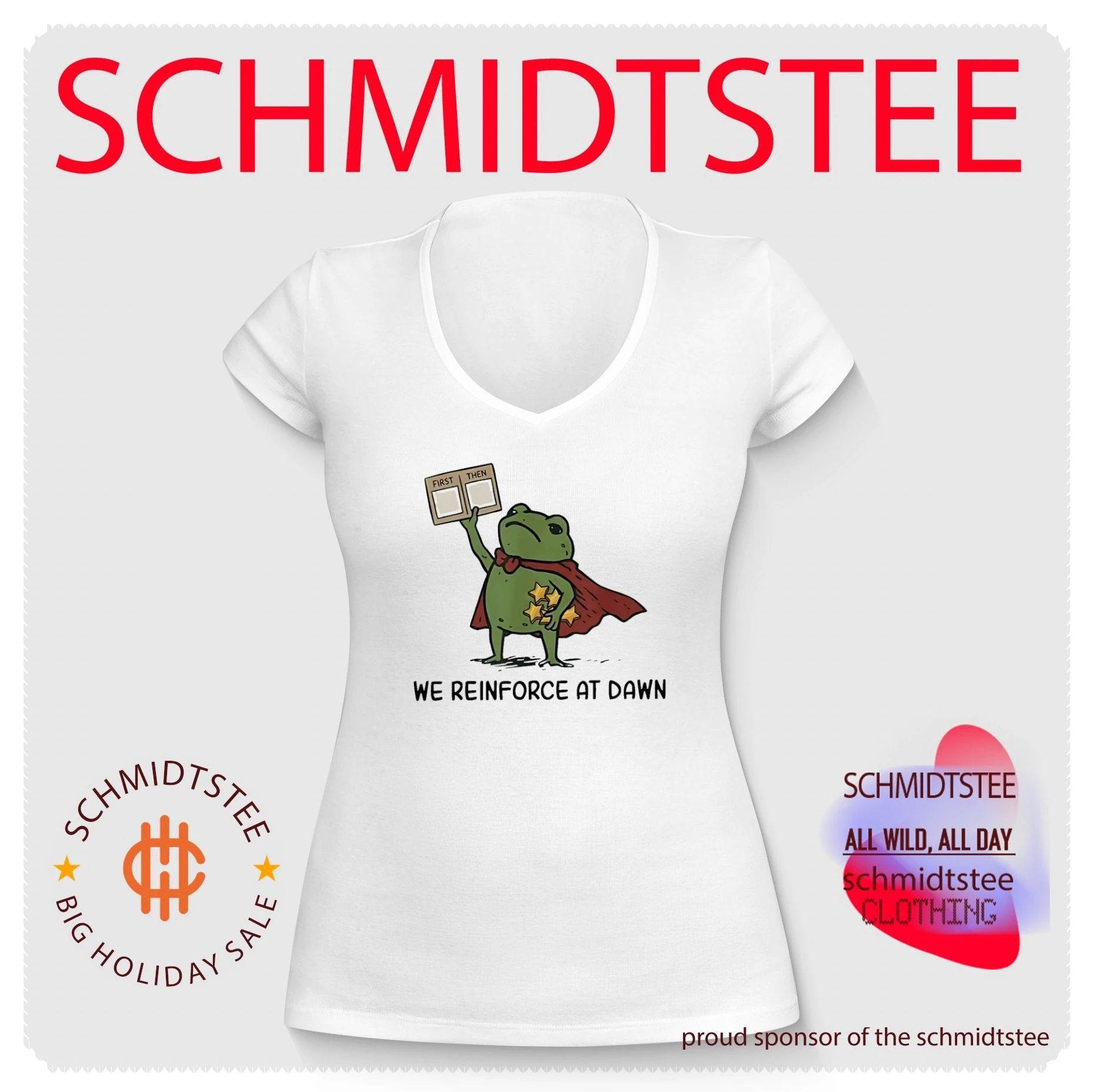 Cartoon frog we reinforce at dawn shirt