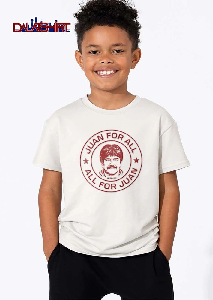 Mrbeast Juan For All All For Juan man face circle logo red shirt