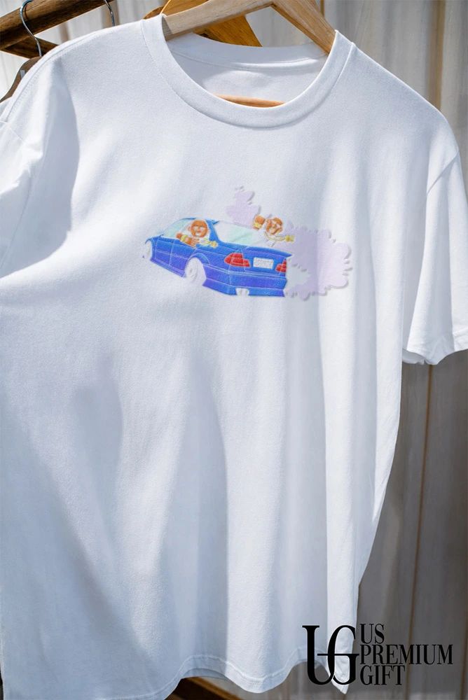 2Stincy Cartoon Car Drifting Streetwear shirt