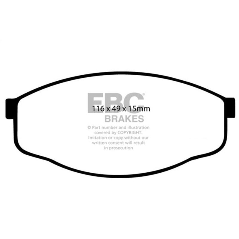 EBC 84-93 Toyota Pick-Up 1/2 Ton 2WD Greenstuff Front Brake Pads