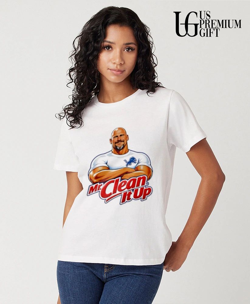 Mr Clean It Up Detroit Lions Football shirt