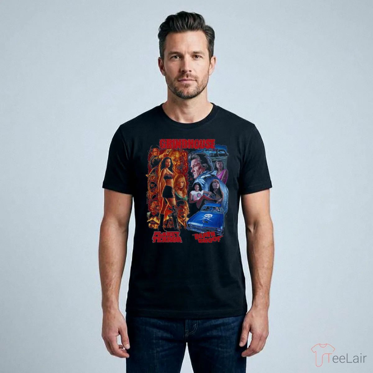 GRINDHOUSE DOUBLE-FEATURE MAYHEM – T-SHIRT