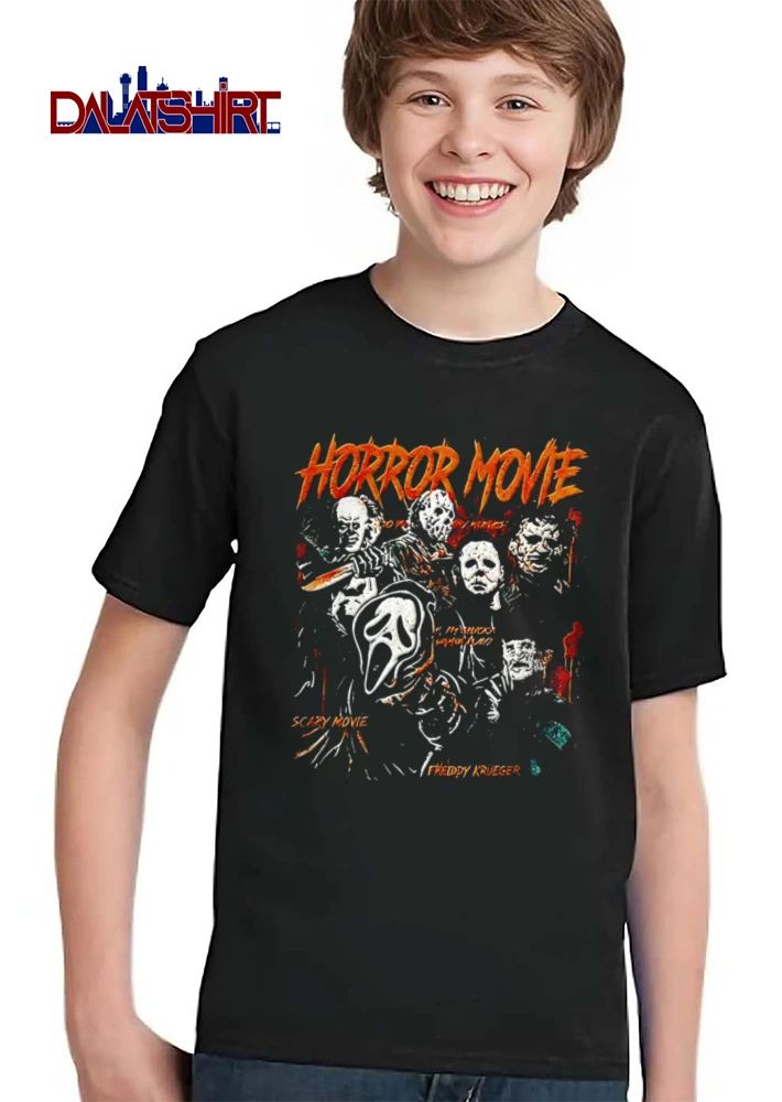 Scary Movie Merch Horror Movie Night Gifts Retro 90s Horror Movies shirt