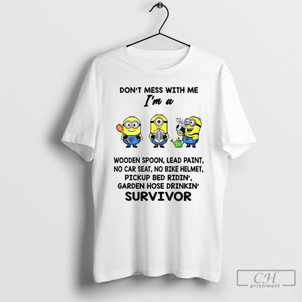 Minion Dont Mess With Me Im A Wooden Spoon Lead Paint No Car Seat No