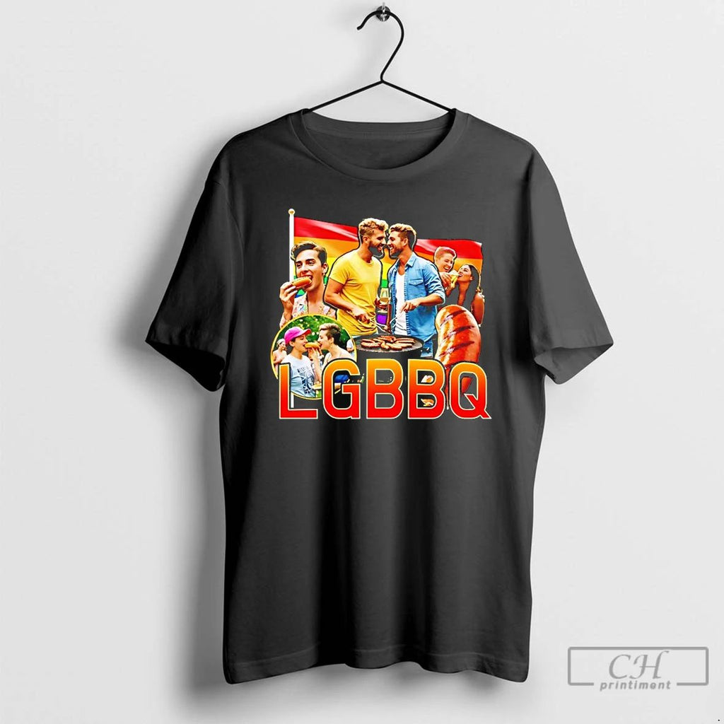 Classic Lgbbq Hot Dog Pride Flag T Shirts Hoodie Longsleeve