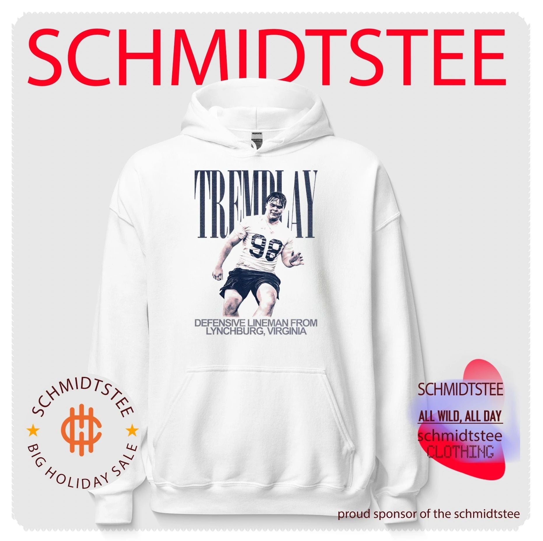 Austin Tremblay Defensive Lineman from Lynchburg Virginia shirt