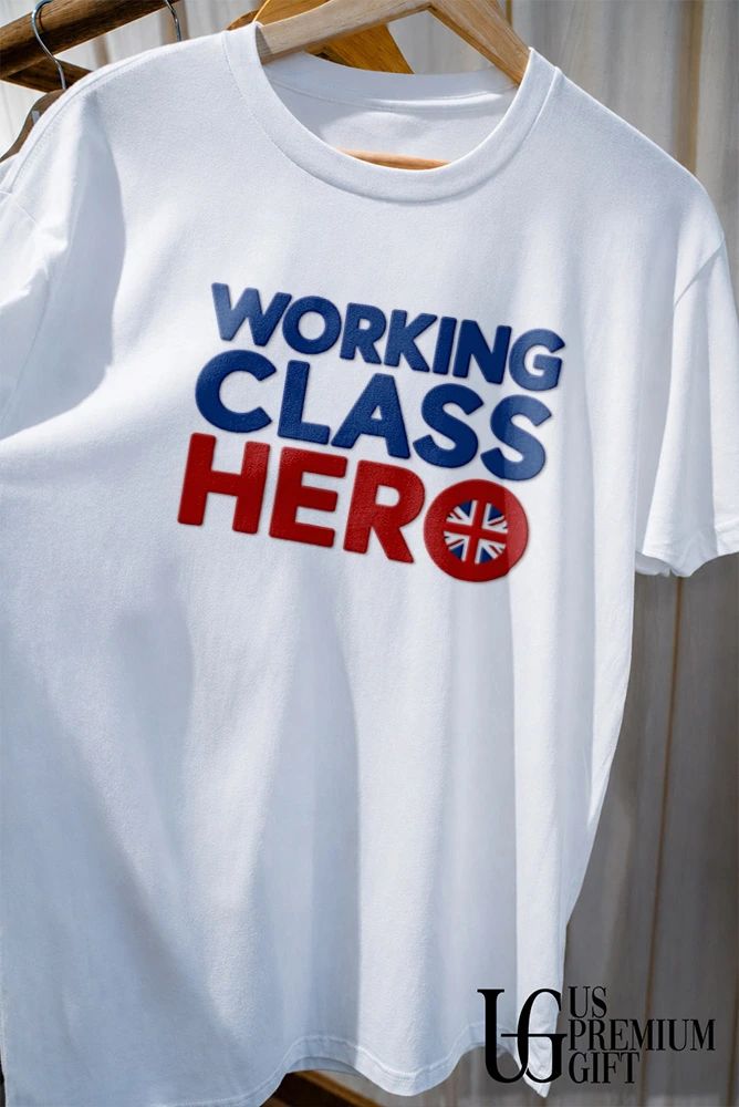Working Class Hero British Flag Union Jack shirt
