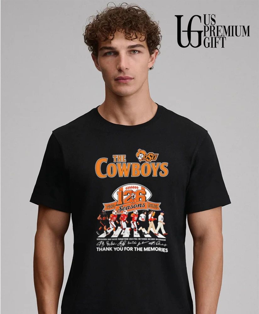 Oklahoma State University 126 Seasons 1901-2026 Thank You For The Memories signatures shirt