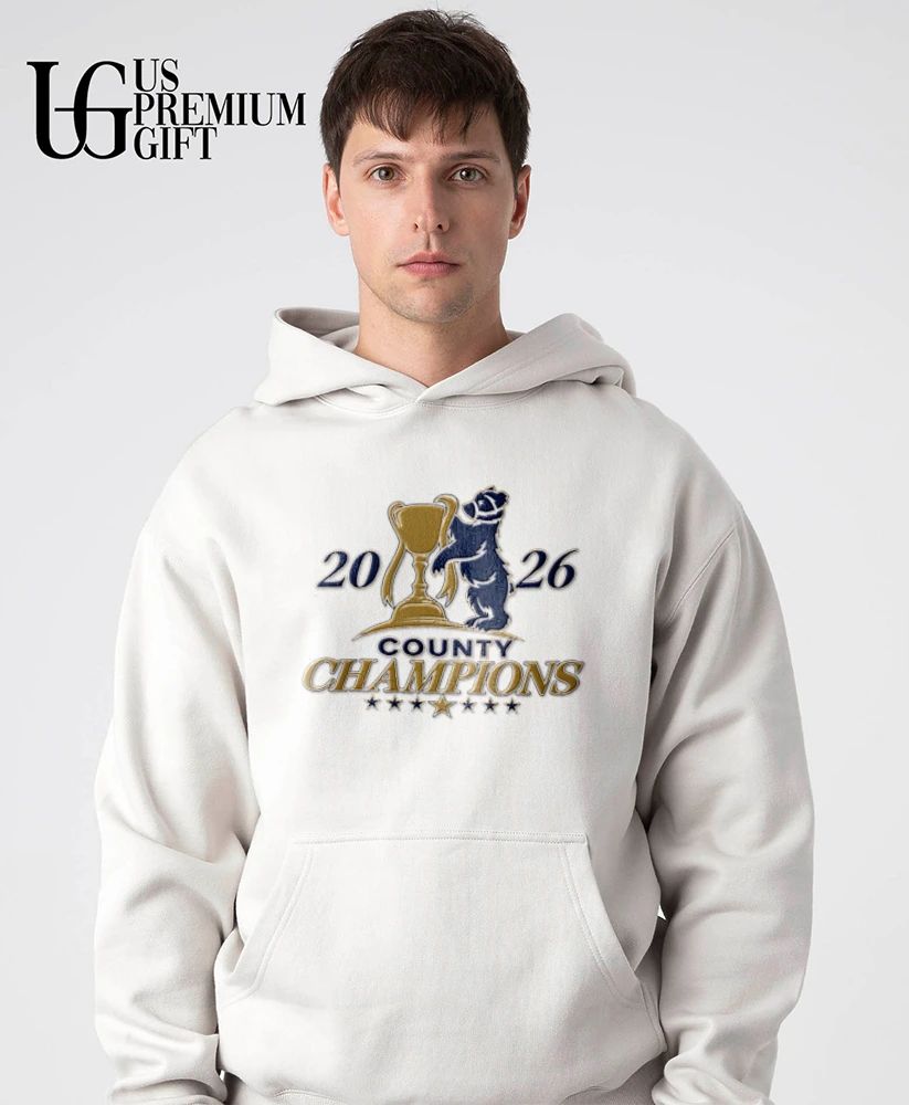 Worcestershire CCC 2026 County Champions Bear and trophy shirt