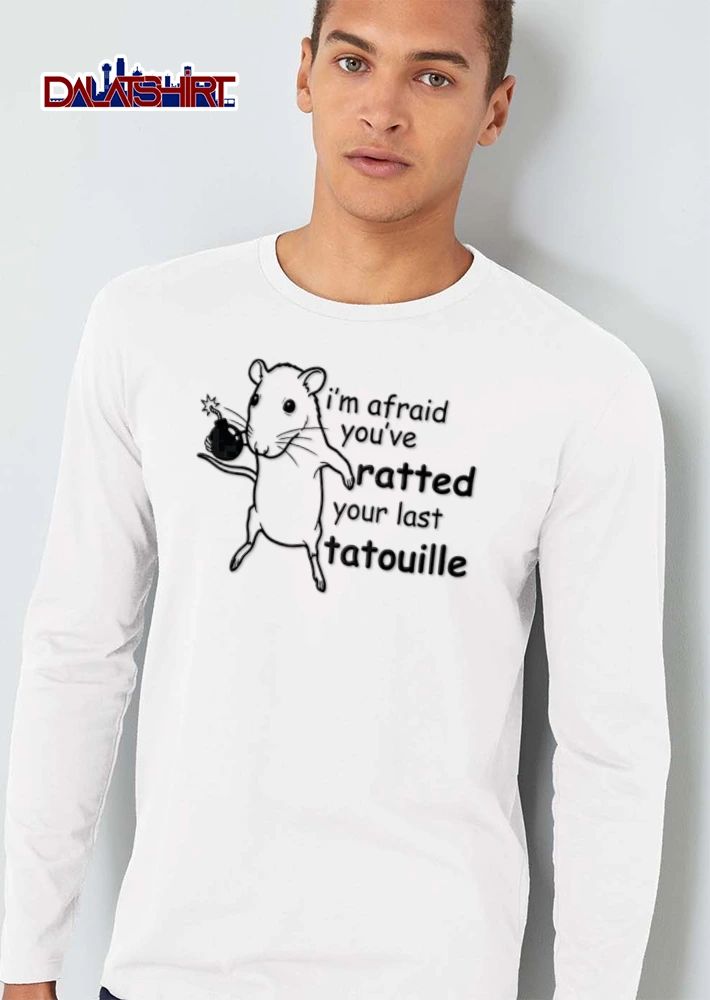 Im Afraid You Have Ratted Your Last Tatouille rat holding bomb cartoon style shirt