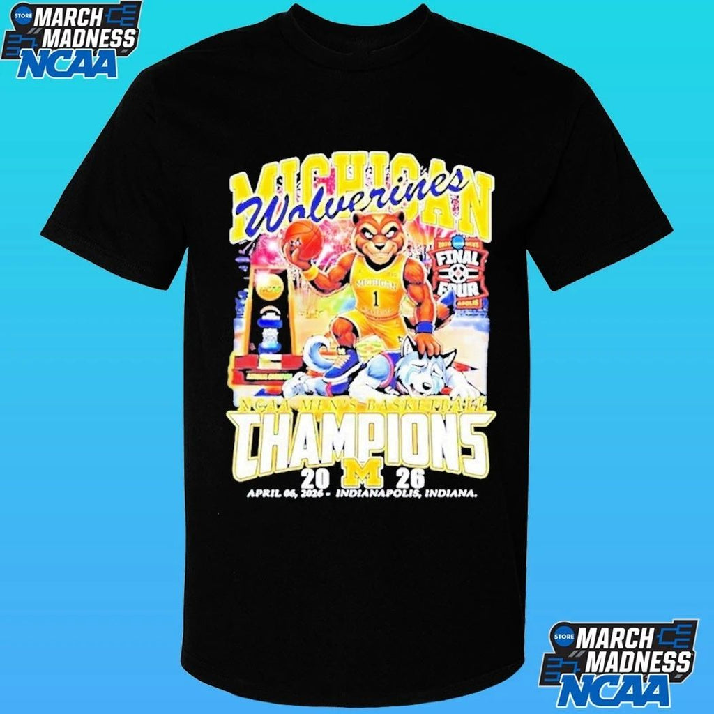 Michigan Beat Uconn 2026 Men’s Basketball National Champions Mascot Shirt