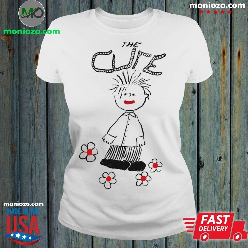 Original T-shirt printed with artistic designs from the famous rock band The Cure