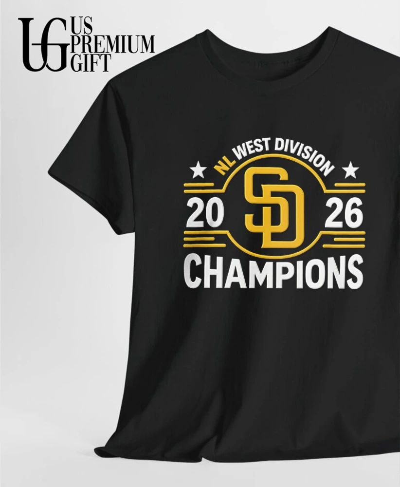 San Diego Padres NL West Division Champions 2026 shirt