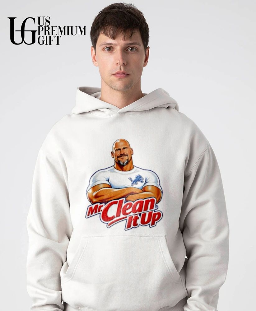 Mr Clean It Up Detroit Lions Football shirt