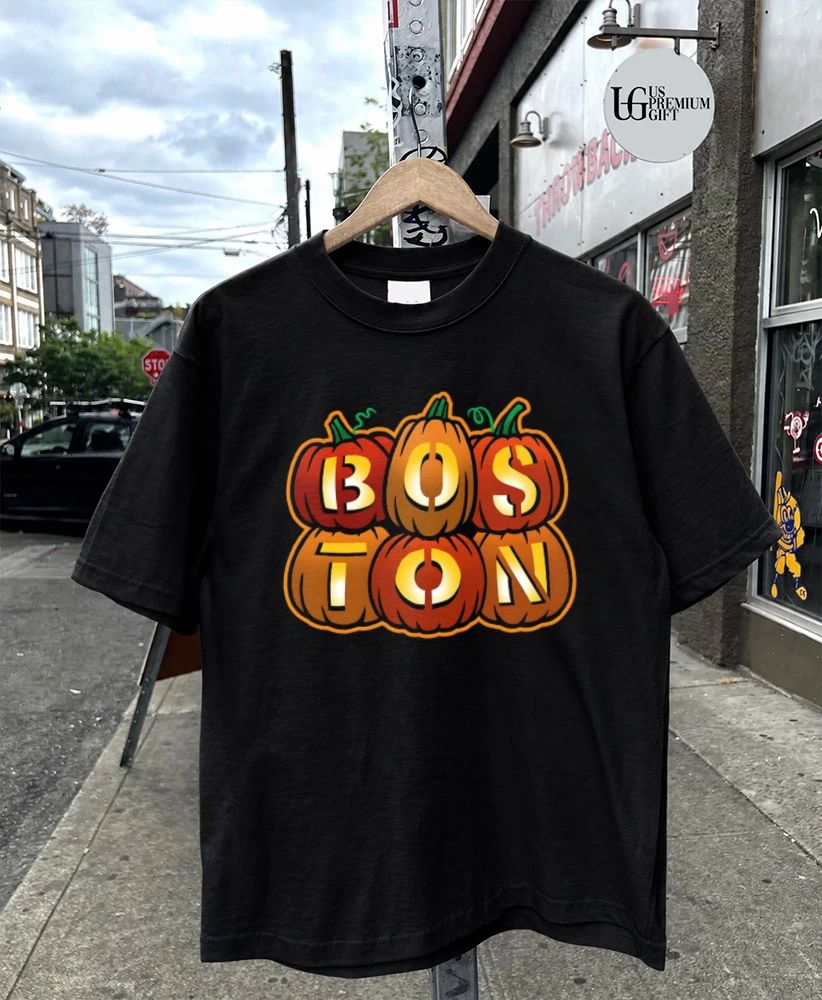 Boston Stacked Jack O’ Lanterns Halloween shirt