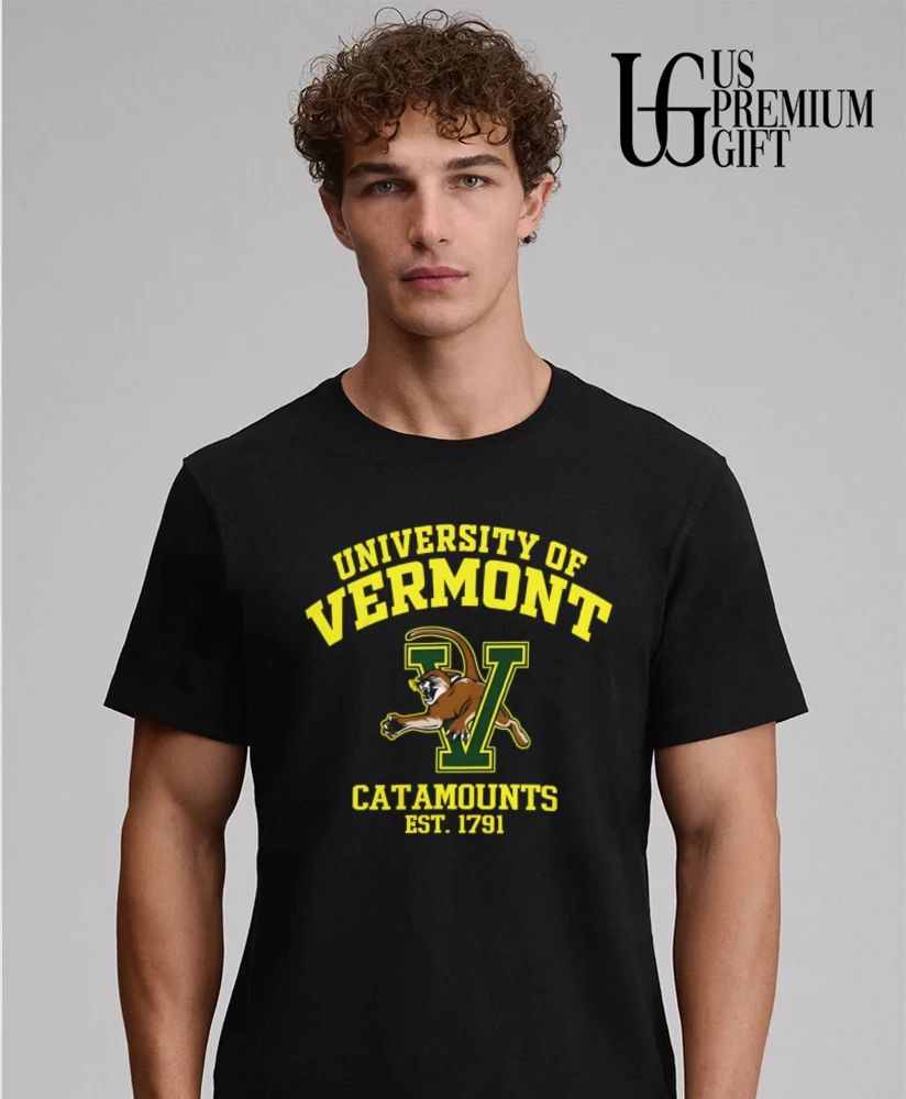 University Of Vermont Catamounts Est 1791 logo shirt
