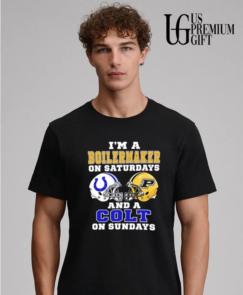 I’m a Purdue Boilermakers on Saturdays and a Indianapolis Colts on Sundays helmet shirt