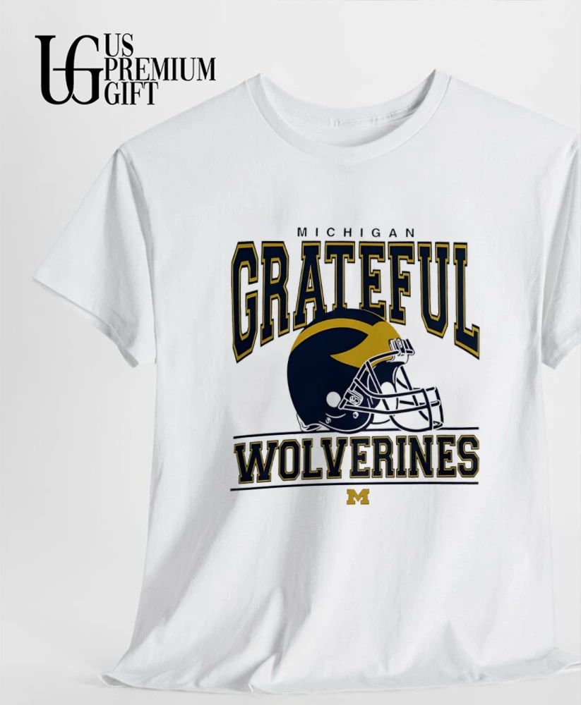 University Of Michigan Wolverines x Grateful Dead Steal Your helmet shirt