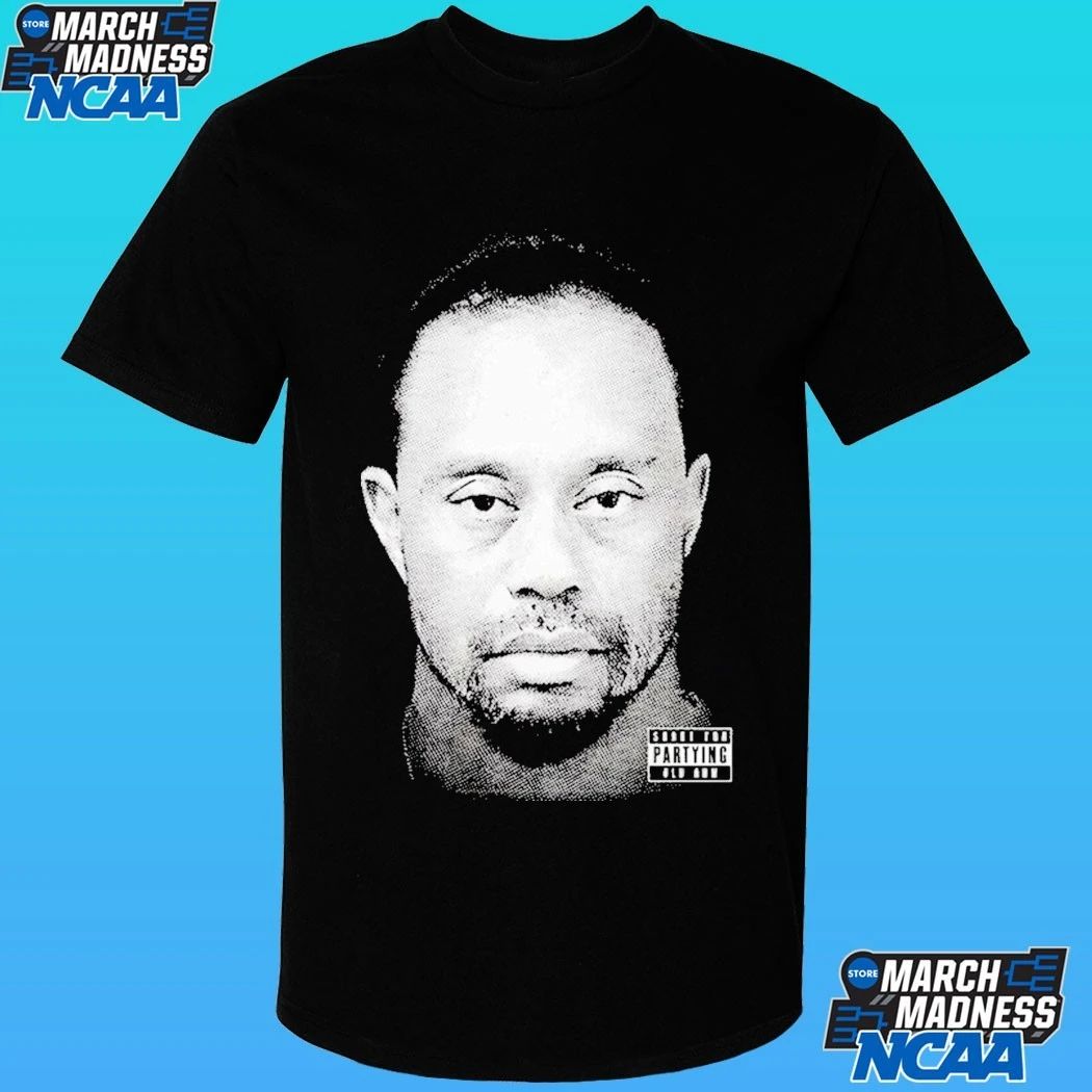Tiger Woods Party Boy TW Mugshot Shirt