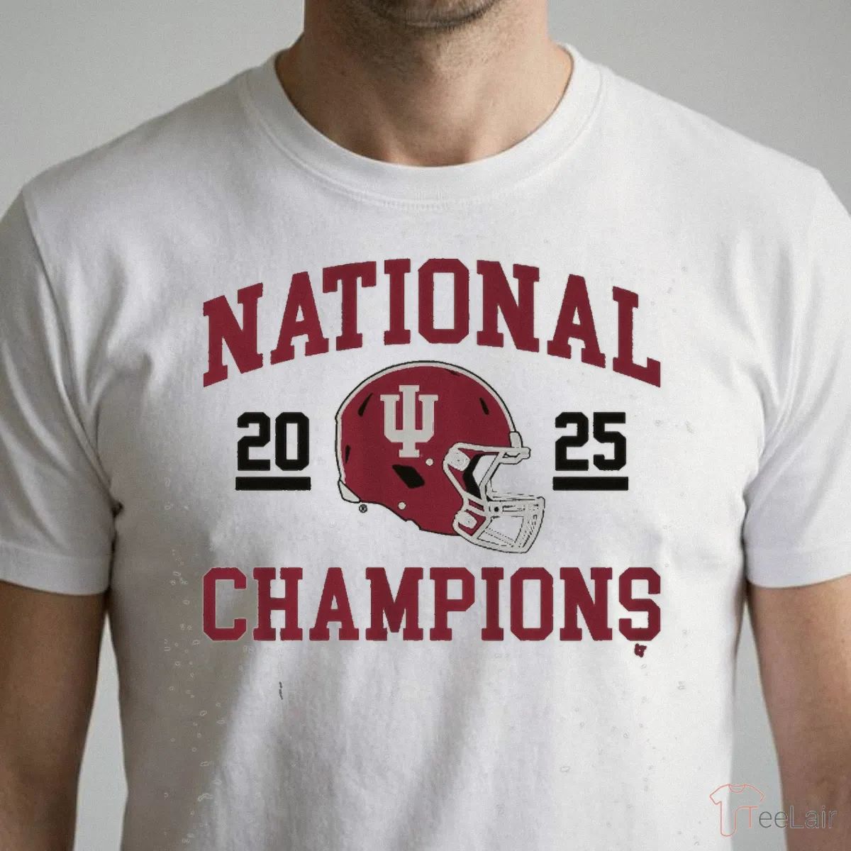 Indiana Football 2025 College Football National Champions Helmet T-Shirt