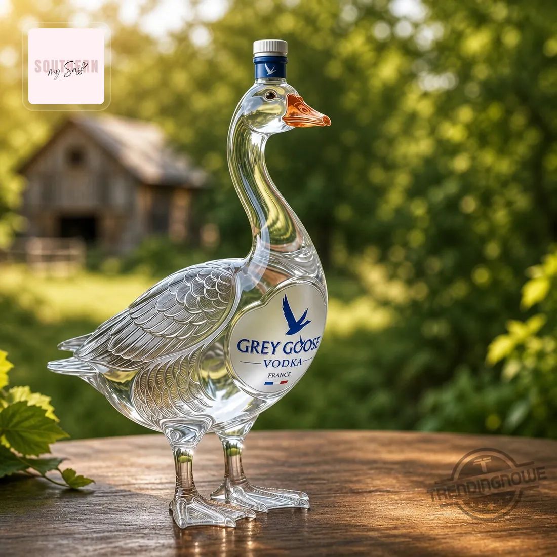 Grey Goose Vodka Premium Whiskey Bottle