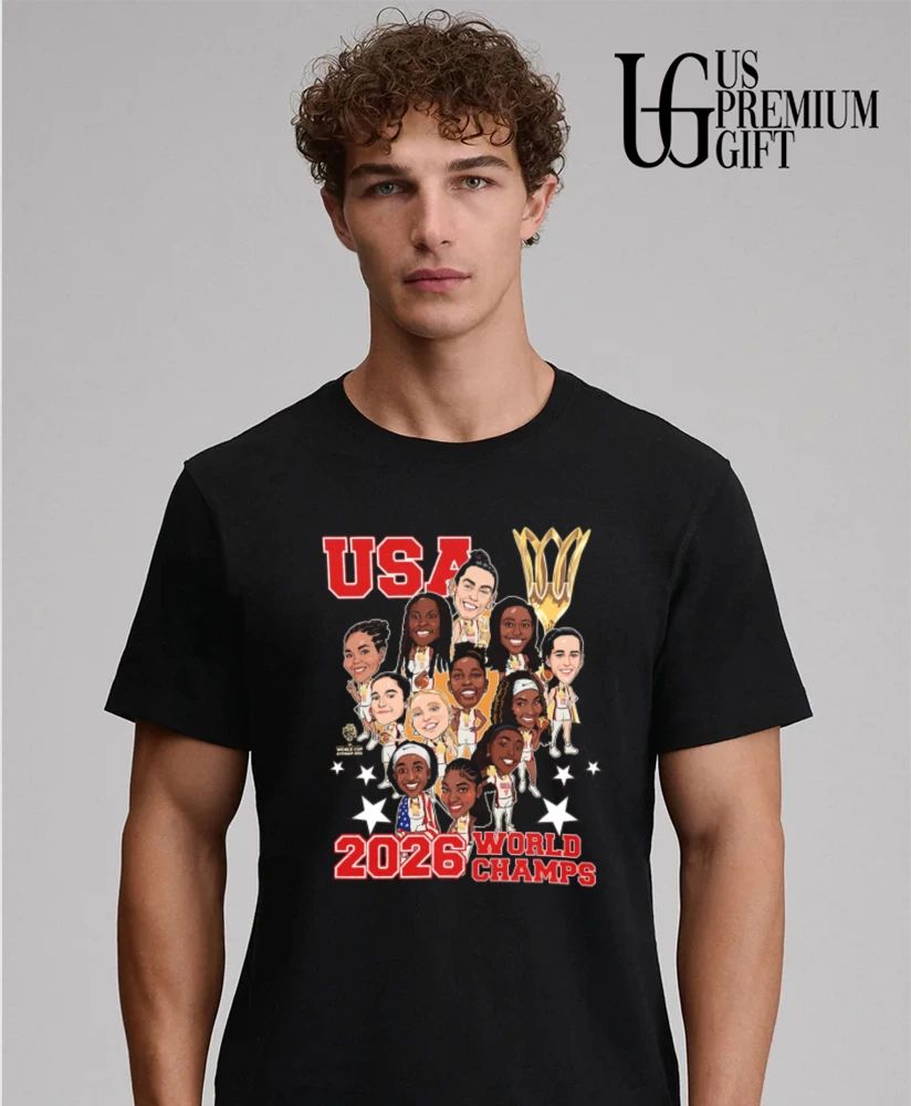 USA Team FIBA Women’s Basketball World Cup 2026 caricature shirt