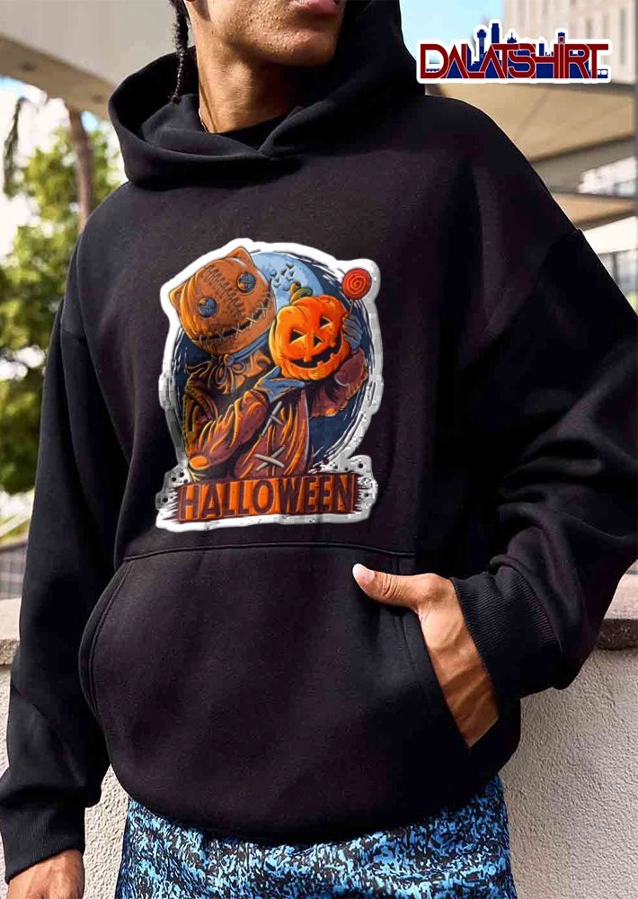 Halloween Cute Sackman with pumpkin shirt