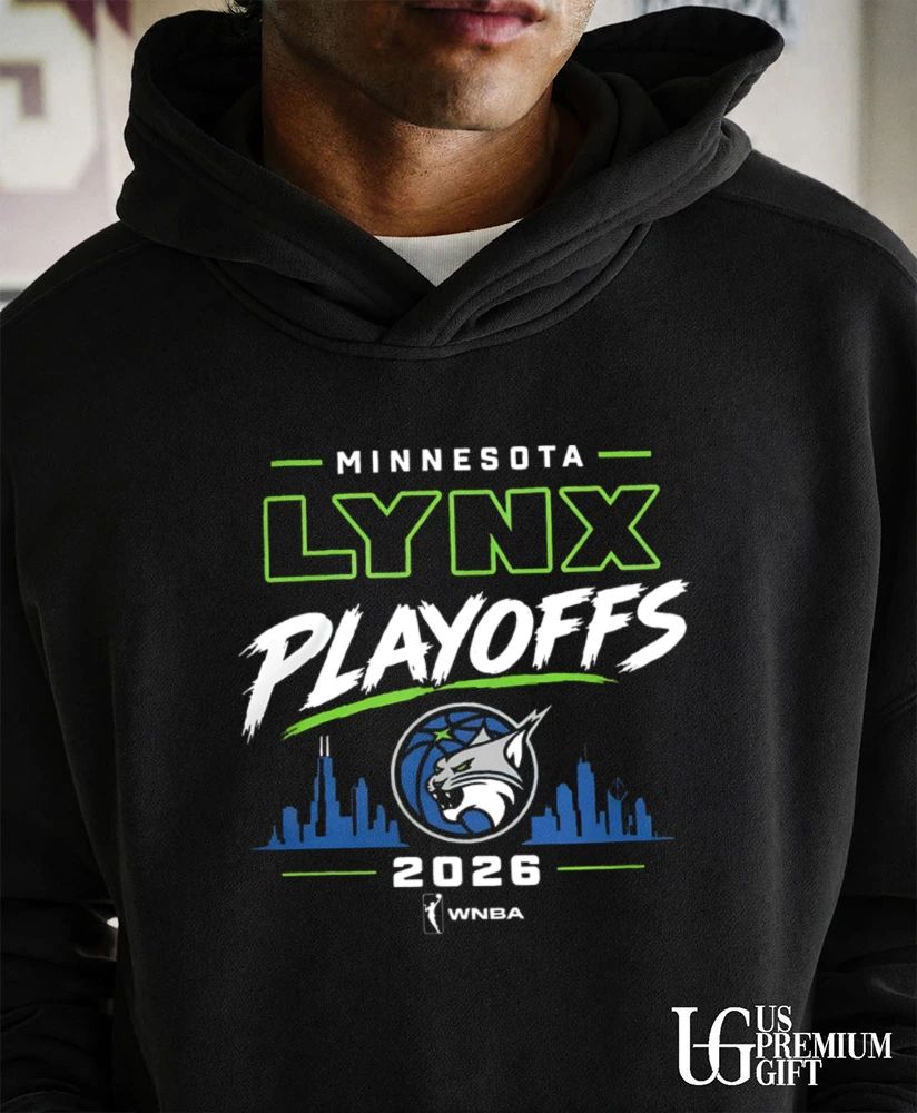 Minnesota Lynx Black 2026 WNBA Playoffs Skyline City shirt