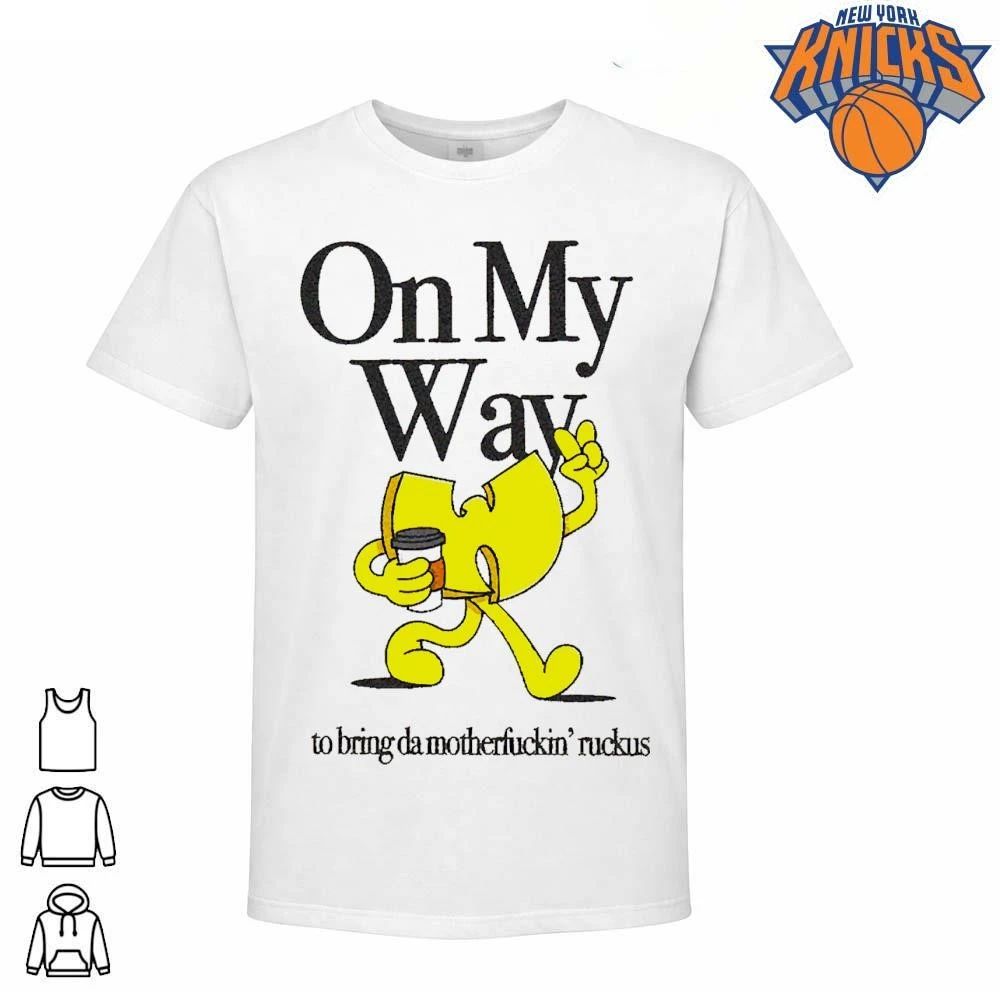 Wu Tang Clan On My Way To Bring Da Motherfuckin Ruckus Hip Hop Cartoon Graphic Shirt