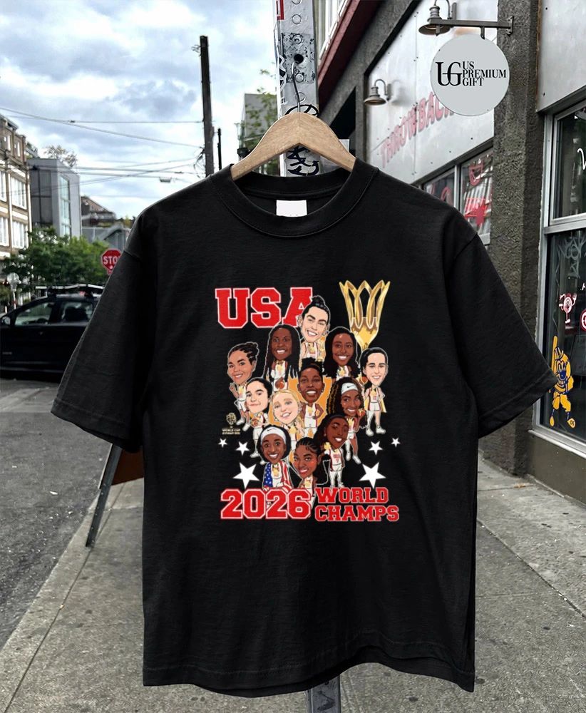 USA Team FIBA Women’s Basketball World Cup 2026 caricature shirt