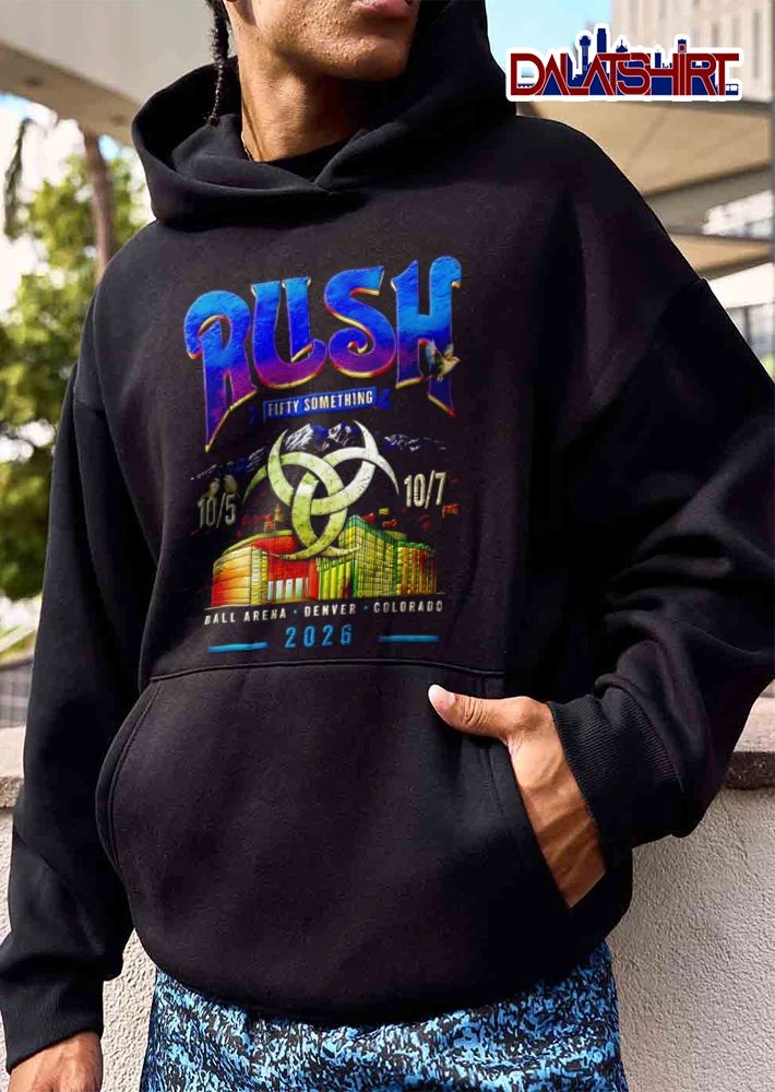 2026 Rush Fifty Something 10.5 10.7 metal crescent symbol arena mountains birds shirt