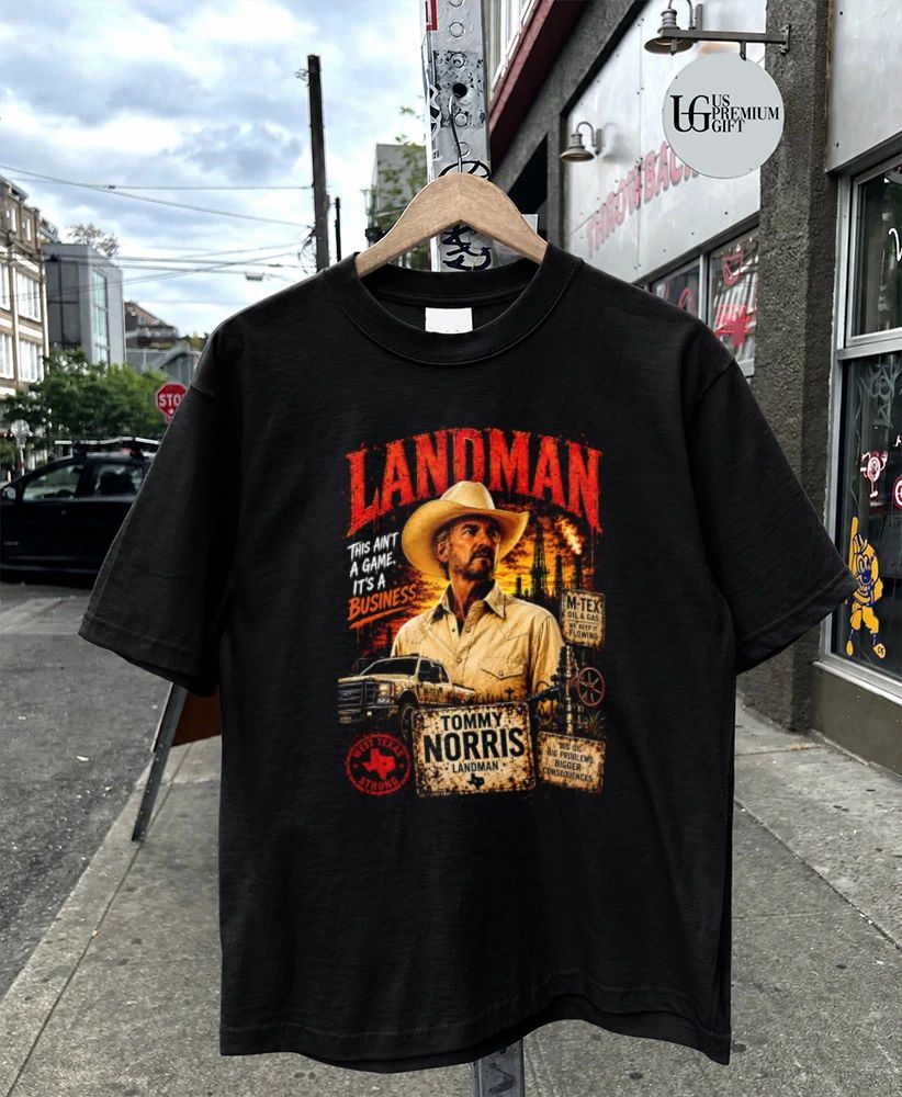 Tommy Norris Billy Bob Thornton Landman graphic shirt