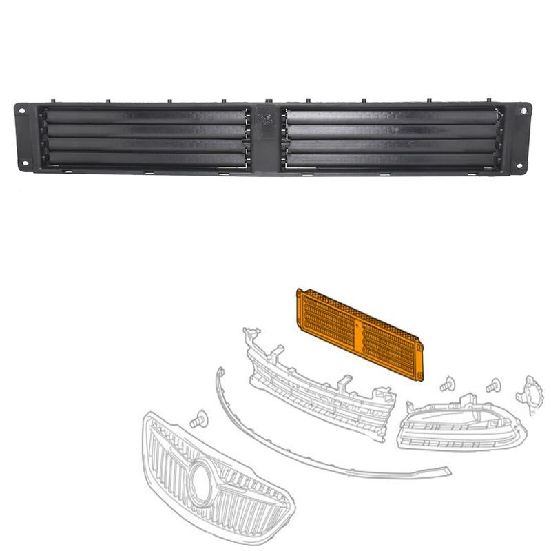Labwork Front Bumper Grille Shutter w/ Motor for Chevy Malibu Buick LaCrosse