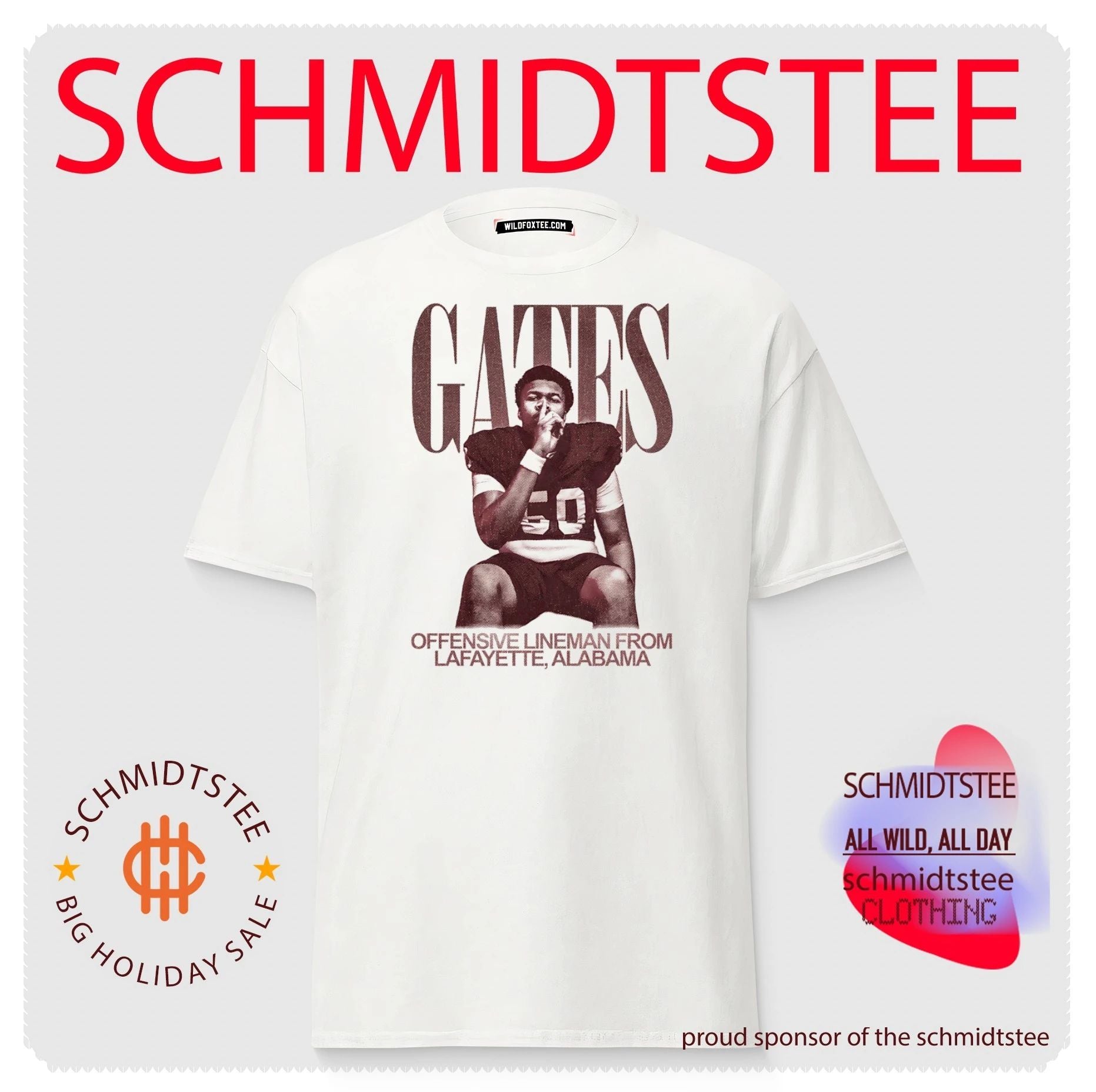 Ty Gates Offensive Lineman from Lafayette Alabama shirt