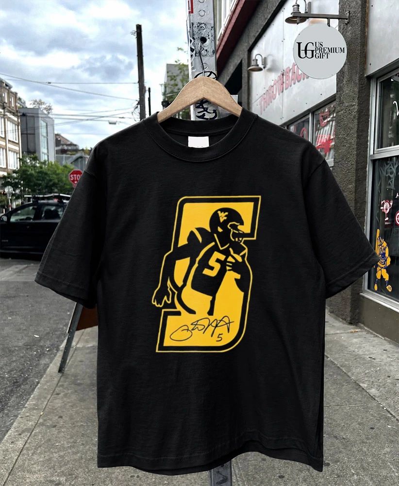 Pat White West Virginia Mountaineers player signature shirt