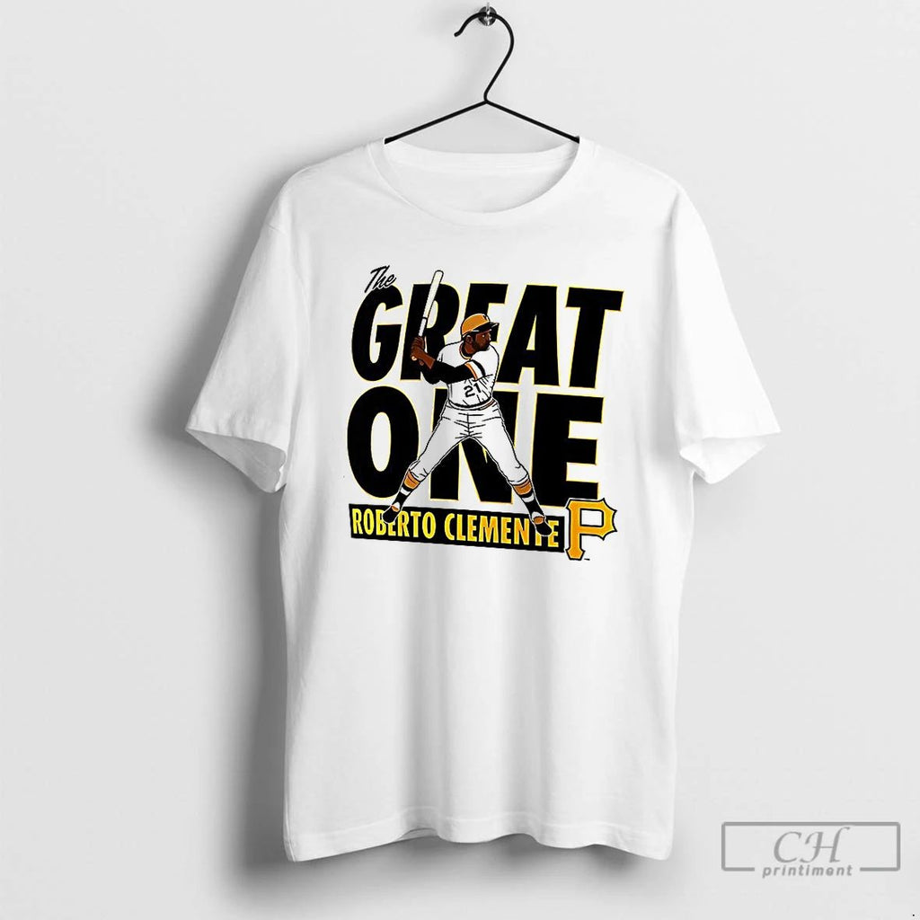 Premium Roberto Clemente Pittsburgh Pirates Baseball The Great One Player Graphic T Shirts