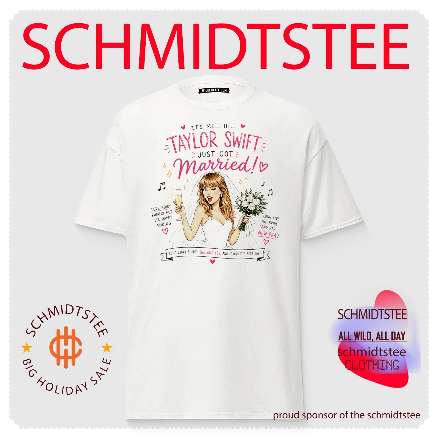 Taylor Just Got Married Wedding bride shirt